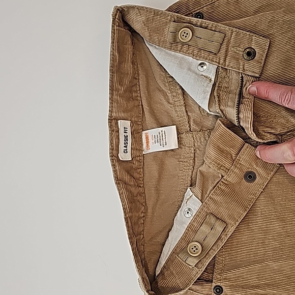 Gymboree Corduroy Pants Classic Fit Snap Button Adjustable Waist Tan‎ 10 Slim - Picture 9 of 12